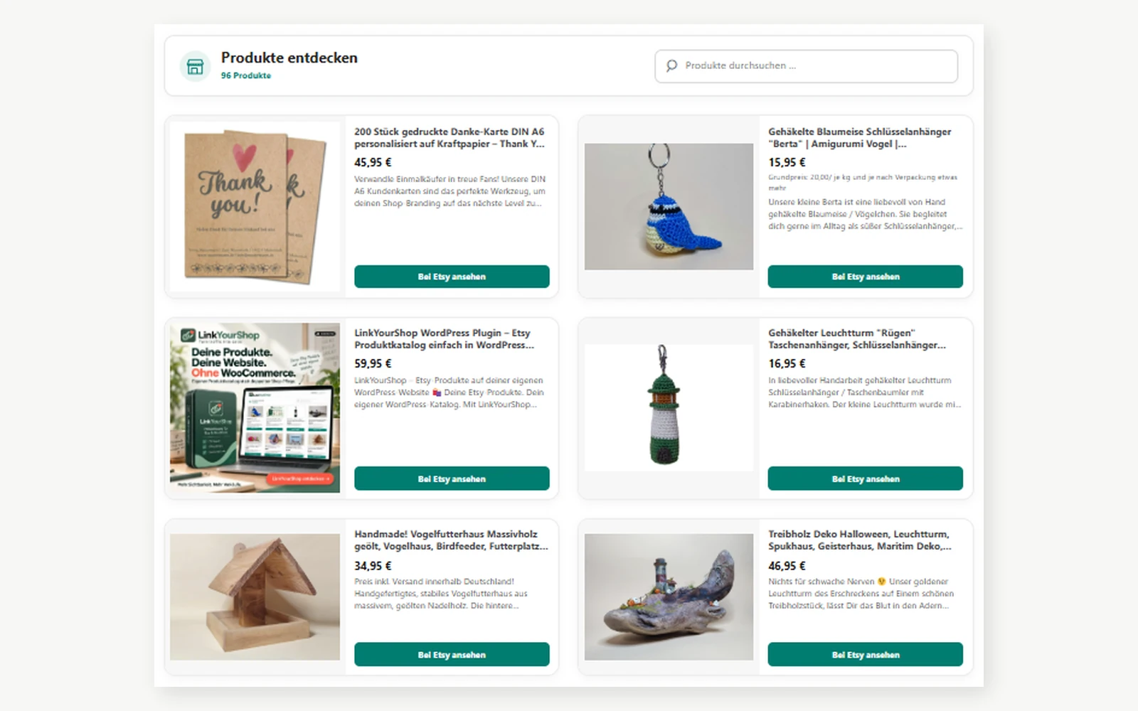 LinkYourShop Kataloglayout Kompakt
