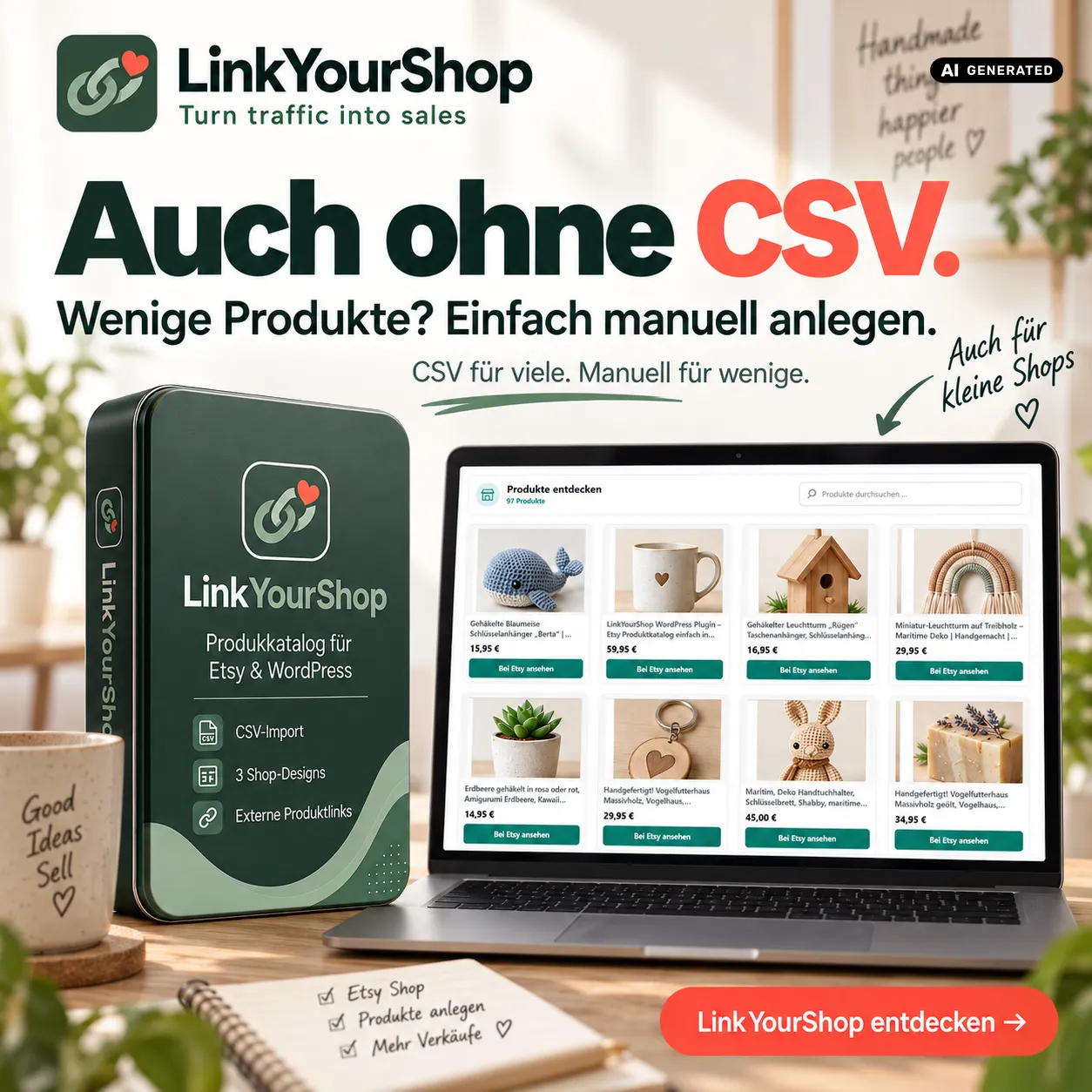 CSV Import und manuelle Produkterfassung