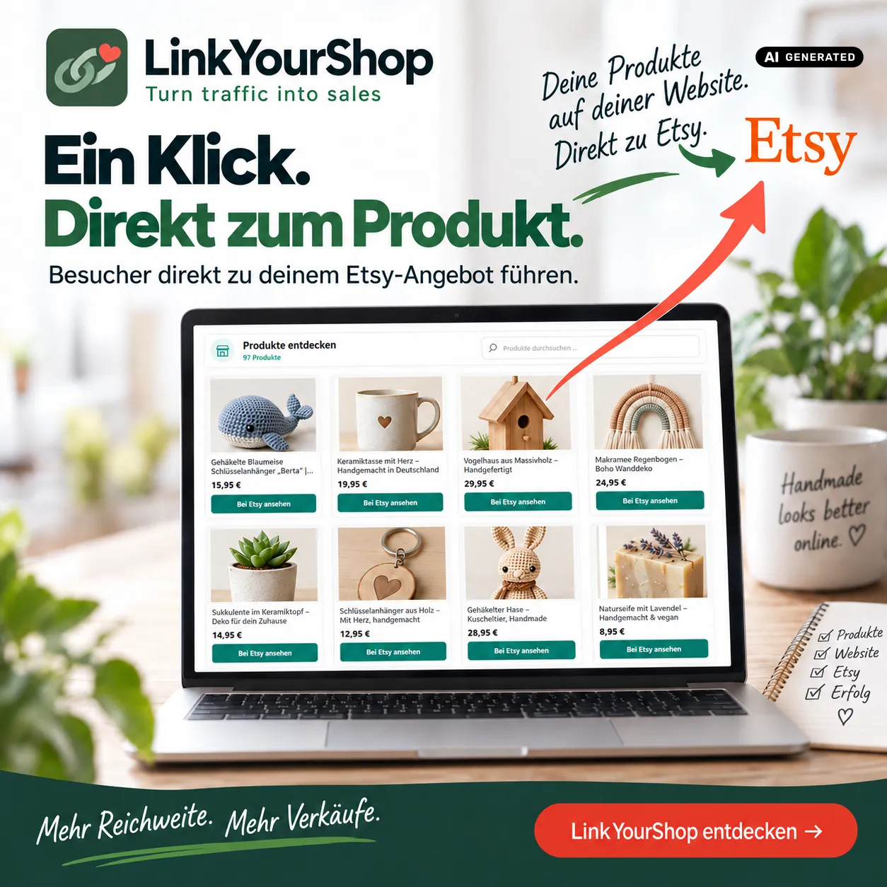Externe Produktlinks mit LinkYourShop